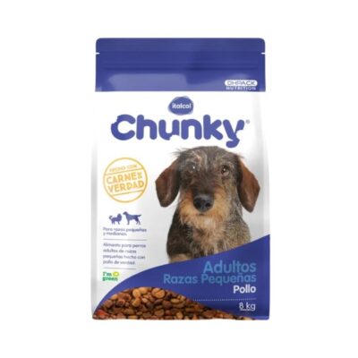 Chunky Adul Razas Peq Pollo*8Kg